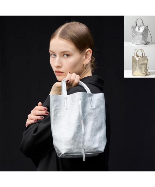 ミレッラフィレンツェ MILLELA FIRENZE MILLELA FIRENZE ミニトートバッグ 10270561 ショルダーバッグ （93/SILVER-シルバー） 93/SILVER-シルバー
