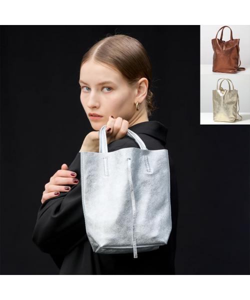 ミレッラフィレンツェ MILLELA FIRENZE MILLELA FIRENZE ミニトートバッグ 10270561 ショルダーバッグ （93/SILVER-シルバー） 93/SILVER-シルバー