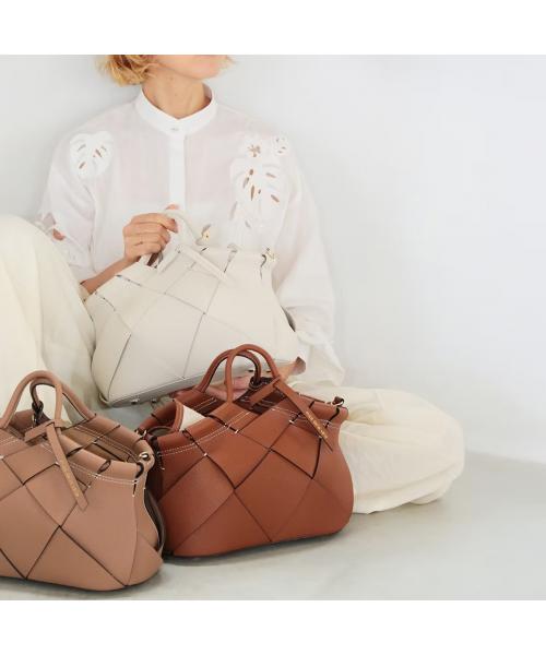 ミカデラヴァッレ mica della valle mica della valle ハンドバッグ Romana SO-0100 レザー （BLACK/ブラック） BLACK/ブラック