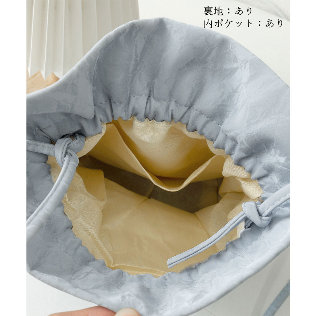 ミニミニストア miniministore ミニショルダーバッグ 斜め掛け巾着バッグ （ブラック） ブラック