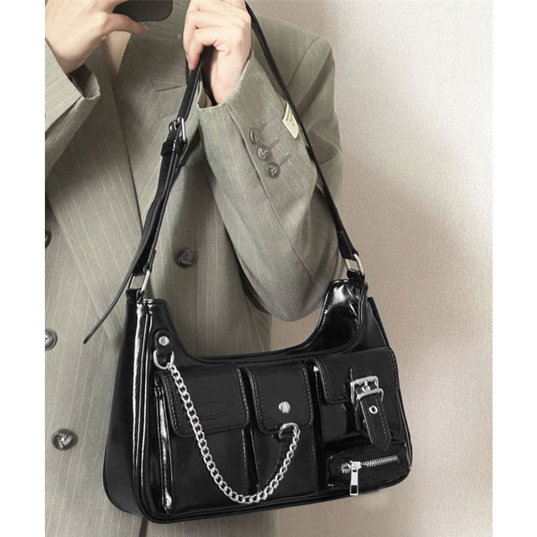 miniministore miniministore shoulder bag multi-pocket shoulder bag