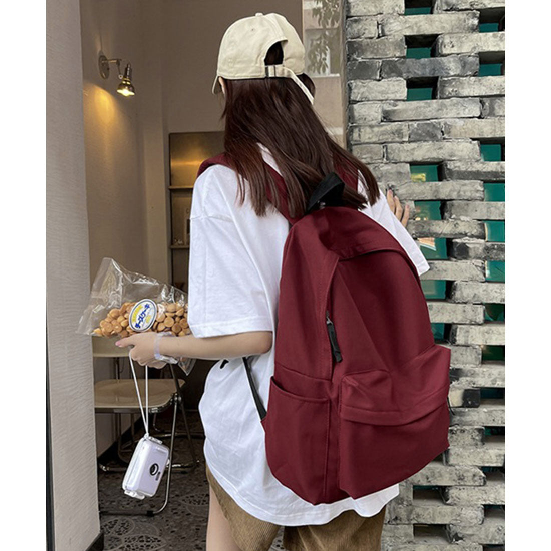 ミニミニストア miniministore リュックサックレディースディバッグ大容量 （ワインレッド） ワインレッド