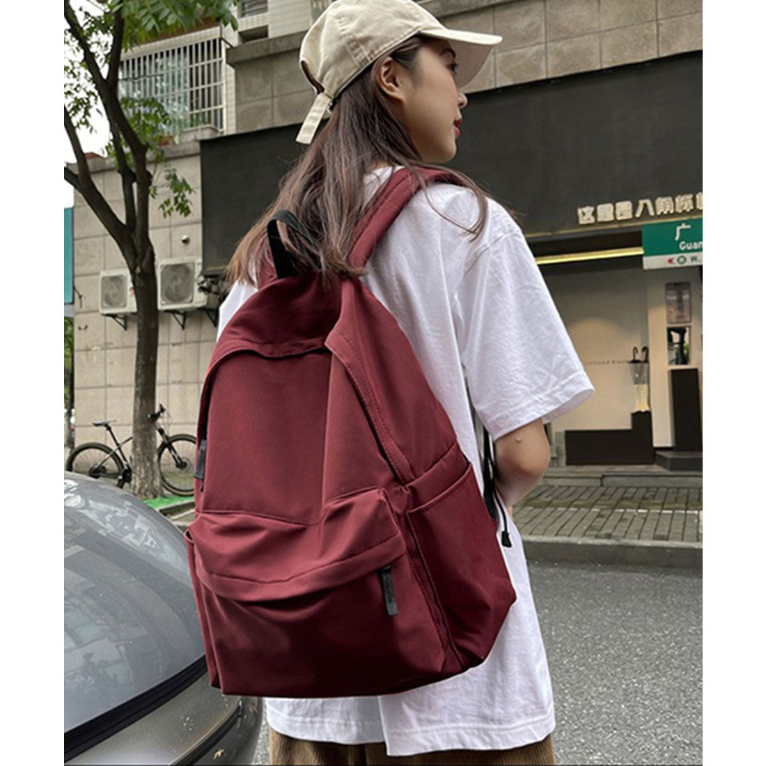 ミニミニストア miniministore リュックサックレディースディバッグ大容量 （ワインレッド） ワインレッド