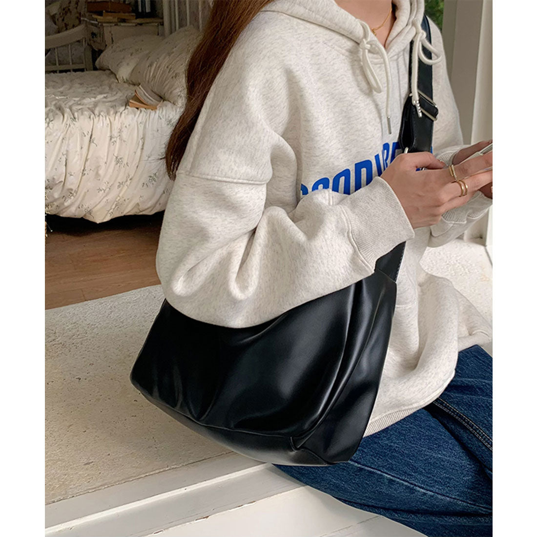 miniministore miniministore shoulder bag PU shoulder carry Korean style