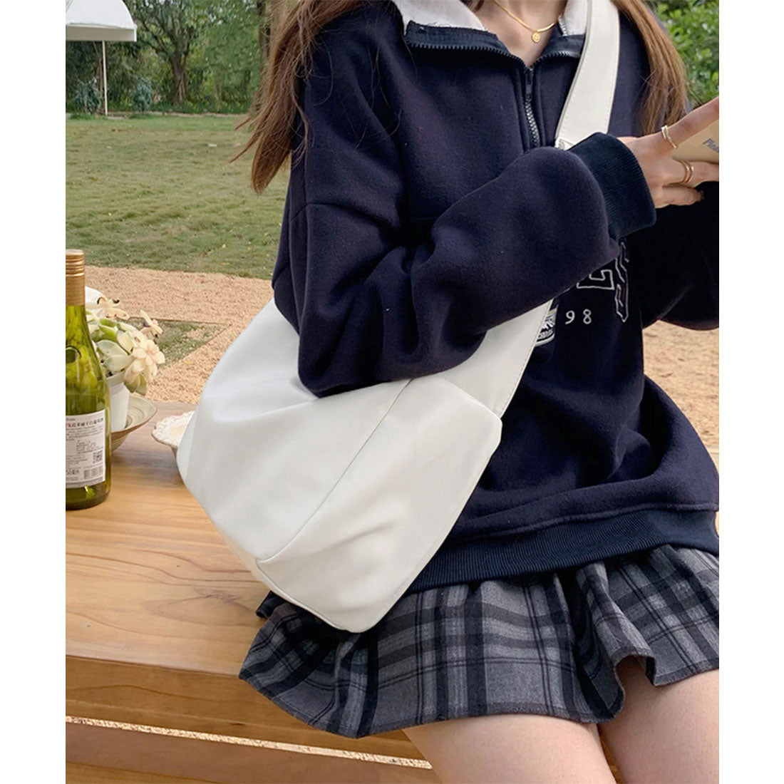 miniministore miniministore shoulder bag PU shoulder carry Korean style