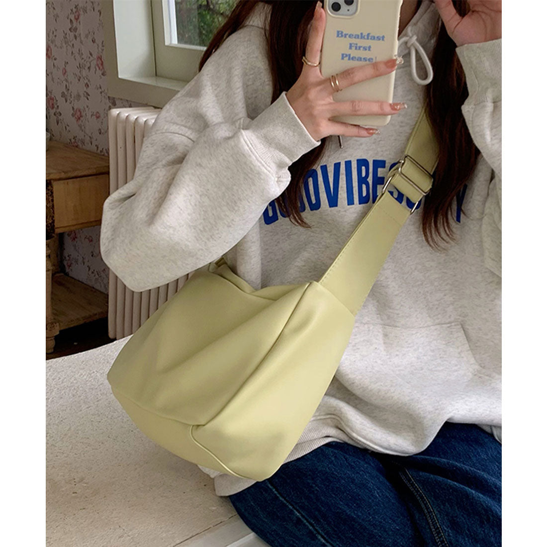 miniministore miniministore shoulder bag PU shoulder carry Korean style