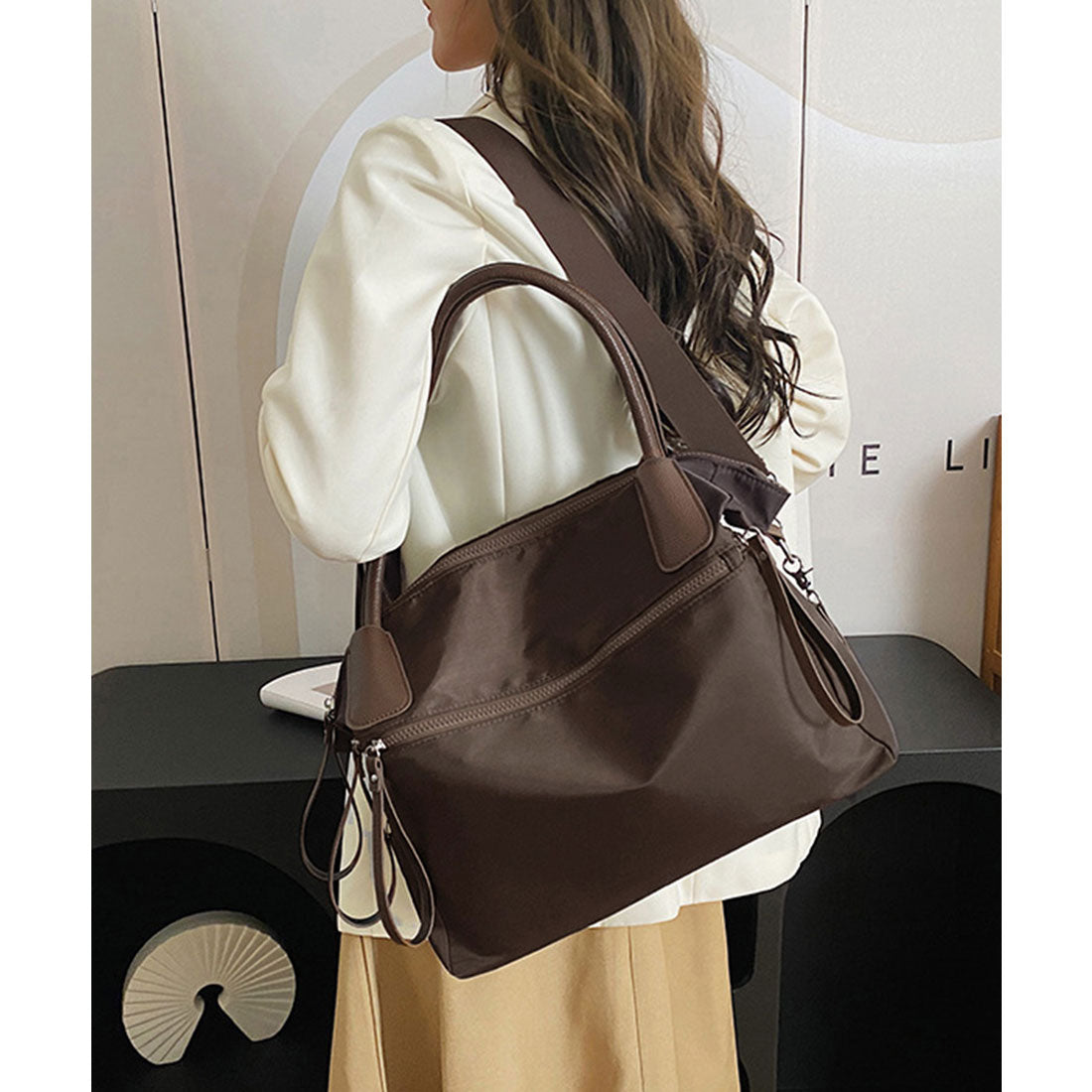 ミニミニストア miniministore 3way トートバッグ ショルダーバッグ （キャメル） キャメル