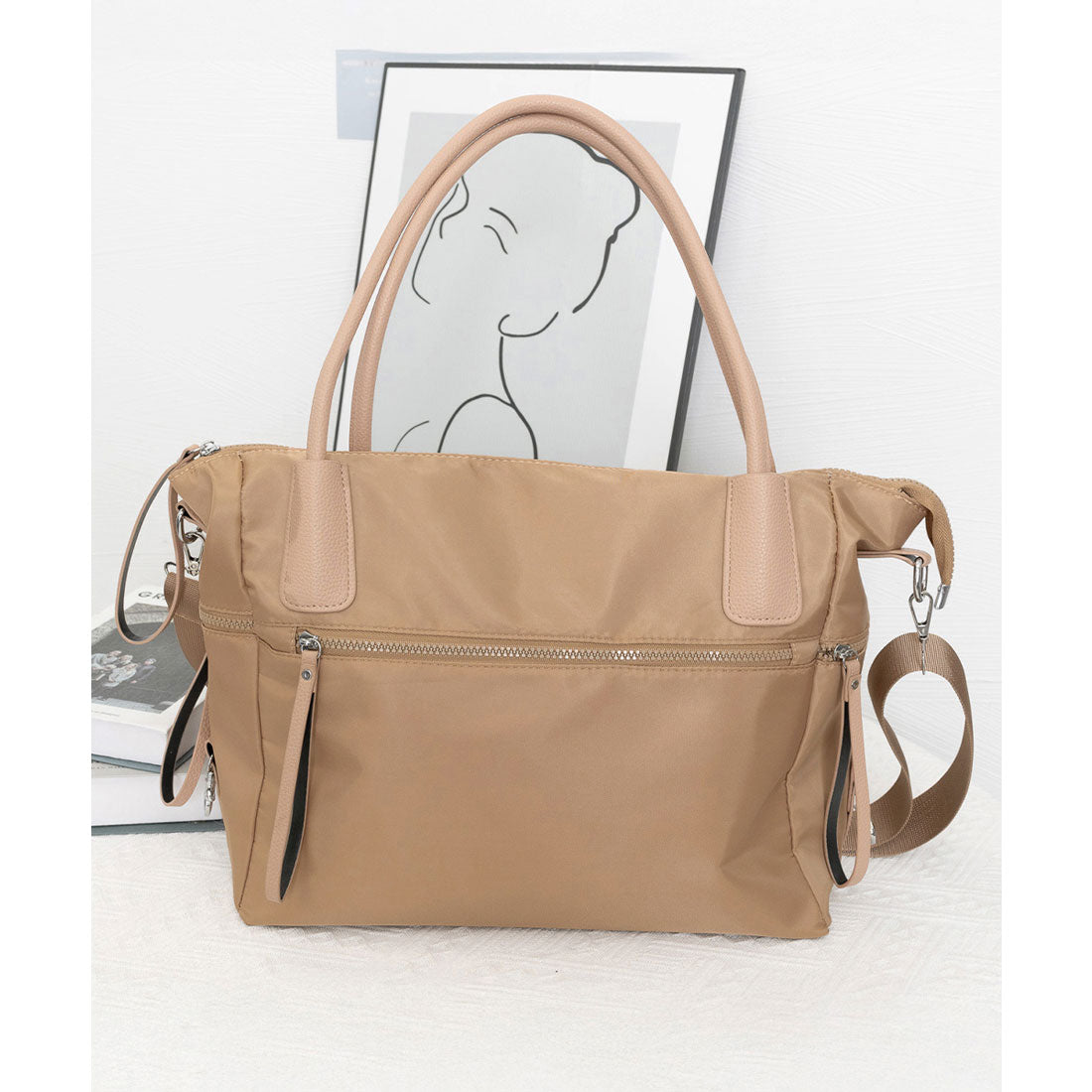 ミニミニストア miniministore 3way トートバッグ ショルダーバッグ （キャメル） キャメル