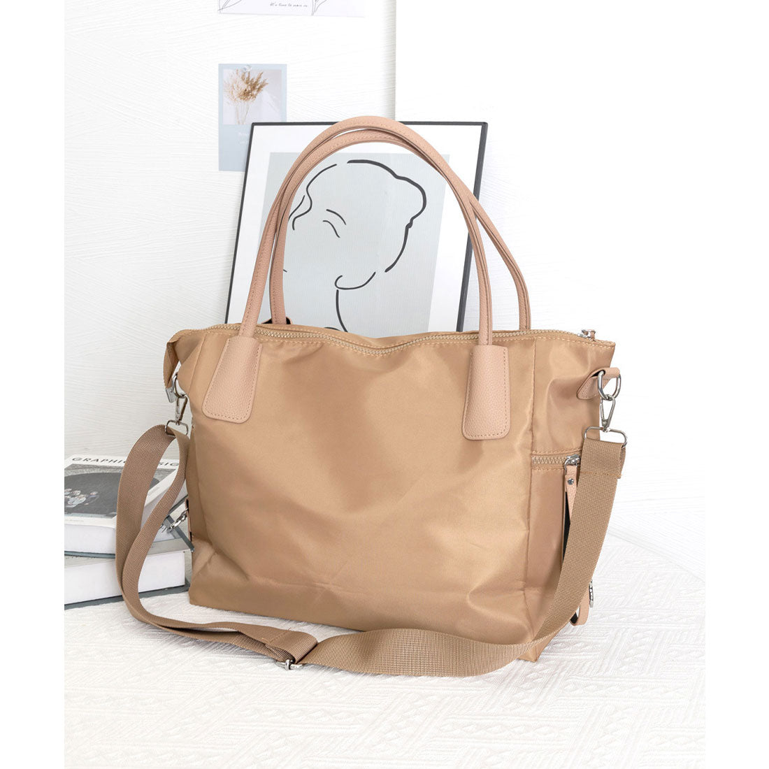 ミニミニストア miniministore 3way トートバッグ ショルダーバッグ （キャメル） キャメル