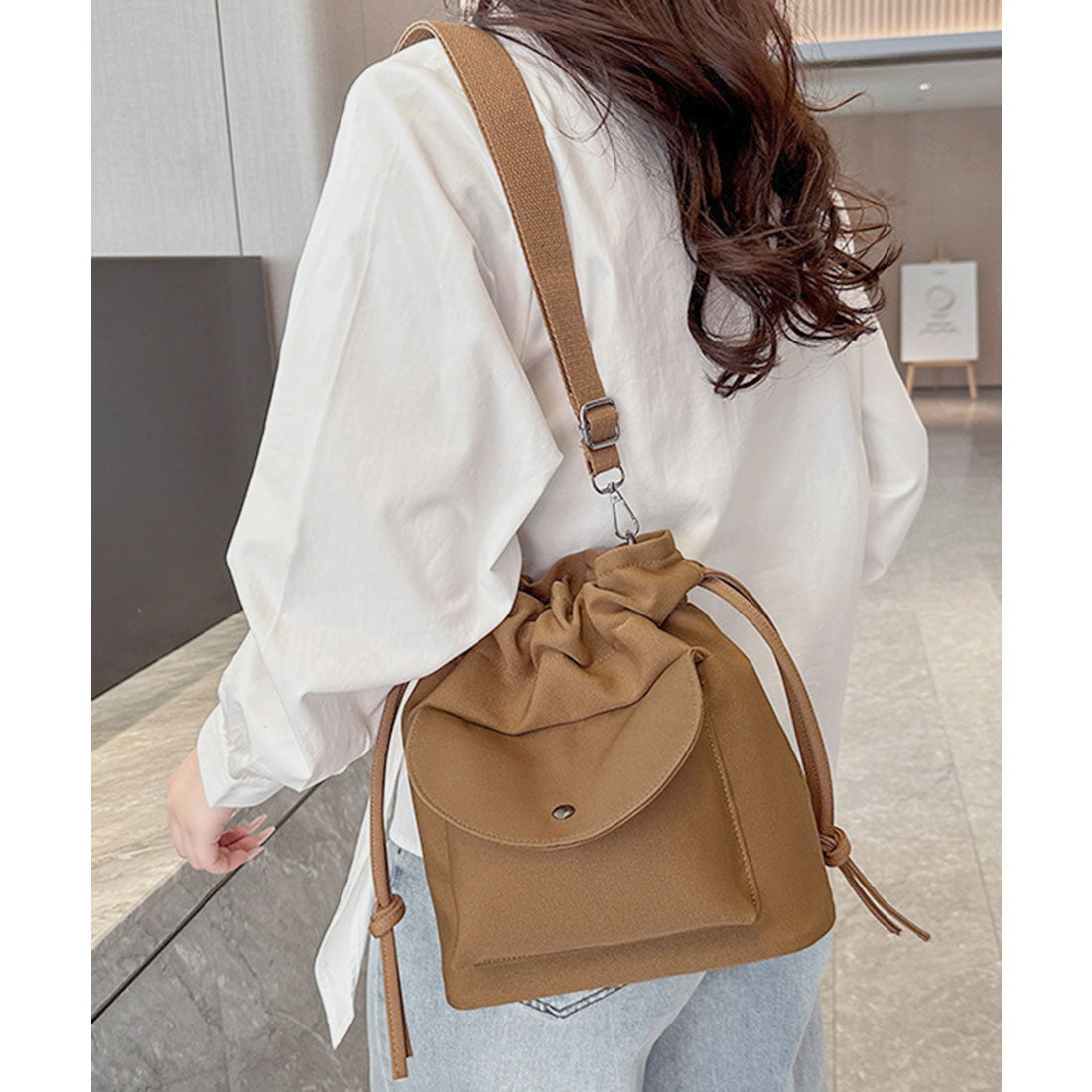 ミニミニストア miniministore ショルダーバッグ 2wayバケットバッグ （アイボリー） アイボリー