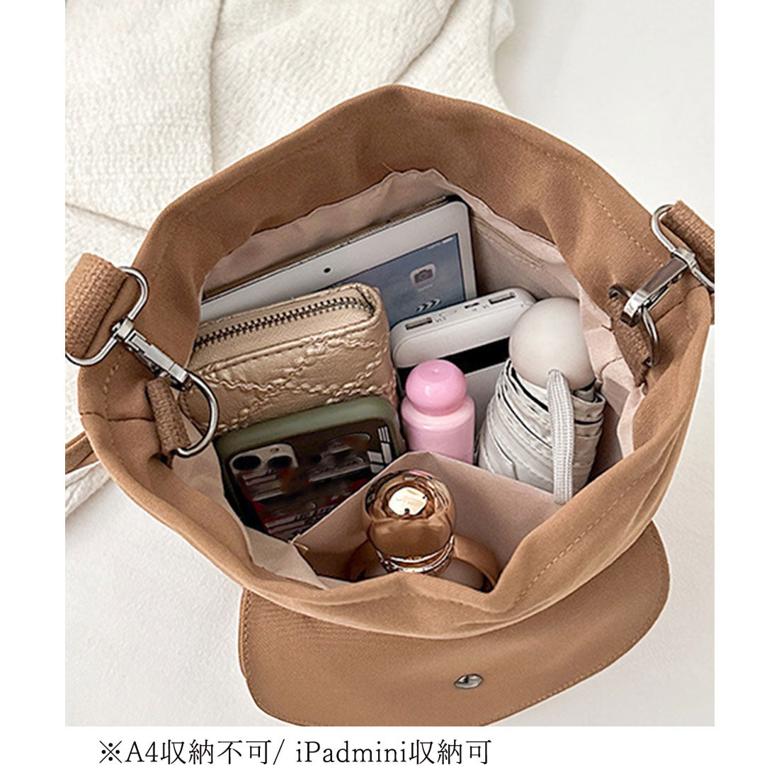 ミニミニストア miniministore ショルダーバッグ 2wayバケットバッグ （アイボリー） アイボリー