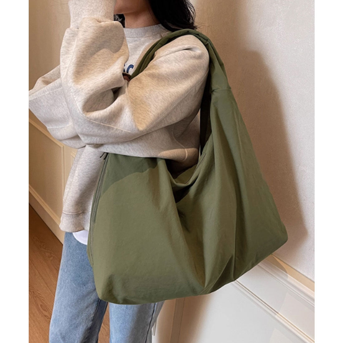 ミニミニストア miniministore ワンショルダーバッグ大容量 ユニセックス （カーキ） カーキ