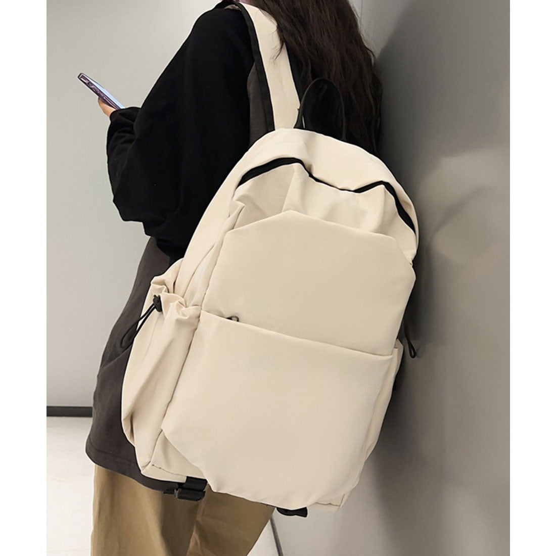 ミニミニストア miniministore リュックサック ユニセックス 大容量A4 （アイボリー） アイボリー