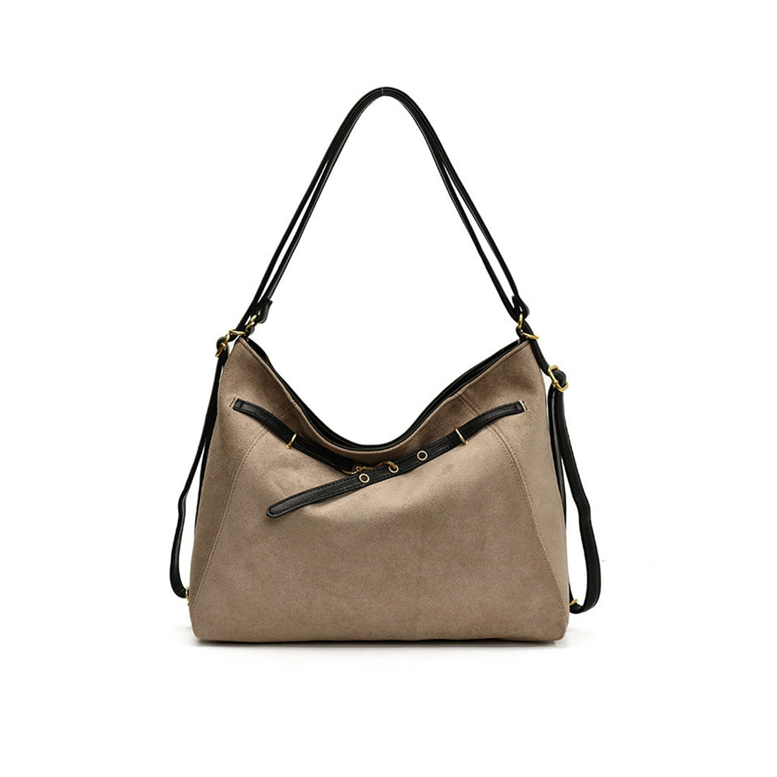 ミニミニストア miniministore トートバッグ スエード調ショルダーバッグ （ベージュ） ベージュ