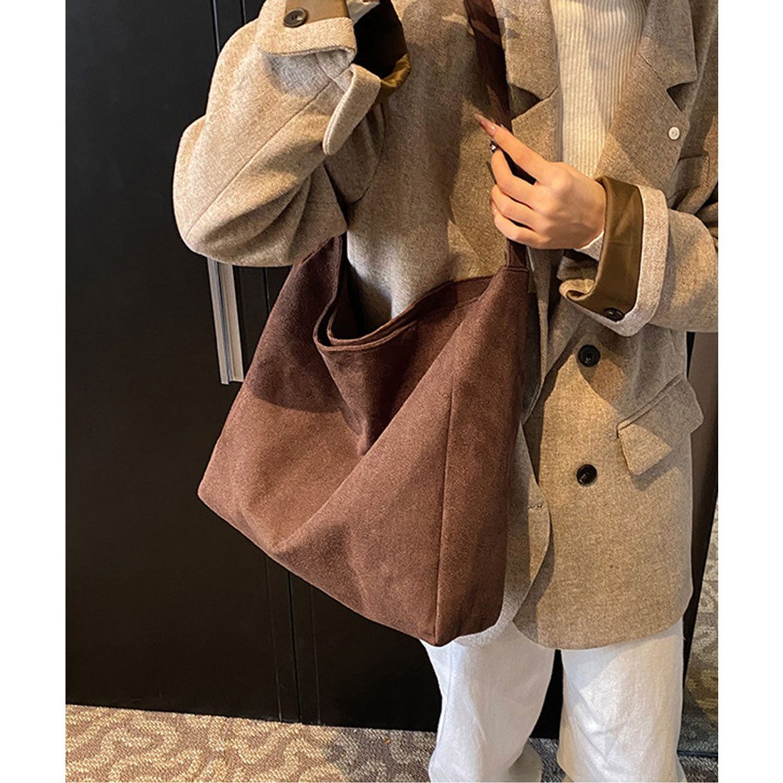 ミニミニストア miniministore ワンショルダー バッグ A4 大容量軽量 （ブラウン） ブラウン