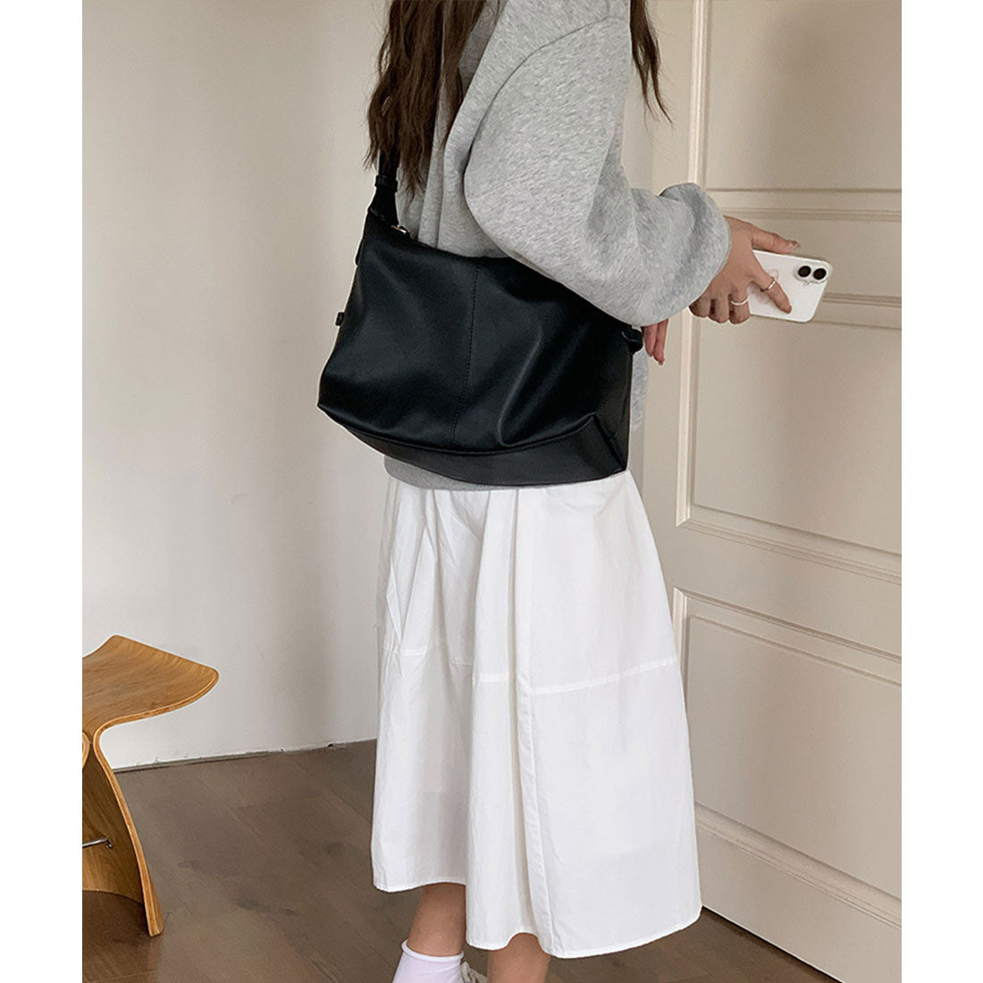 ミニミニストア miniministore ショルダーバッグ 斜めがけ鞄 韓国風 （レッドブラウン） レッドブラウン