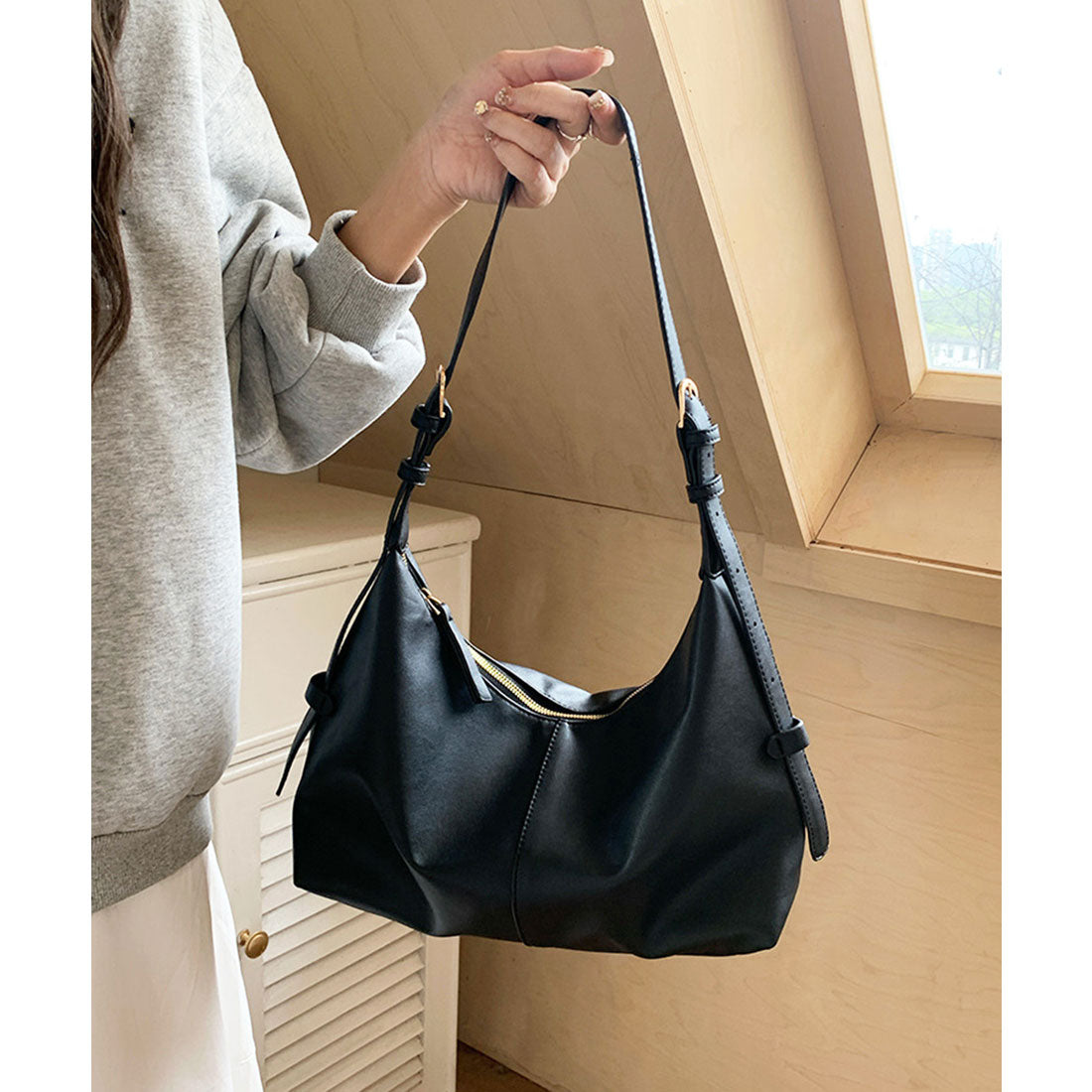 ミニミニストア miniministore ショルダーバッグ 斜めがけ鞄 韓国風 （レッドブラウン） レッドブラウン