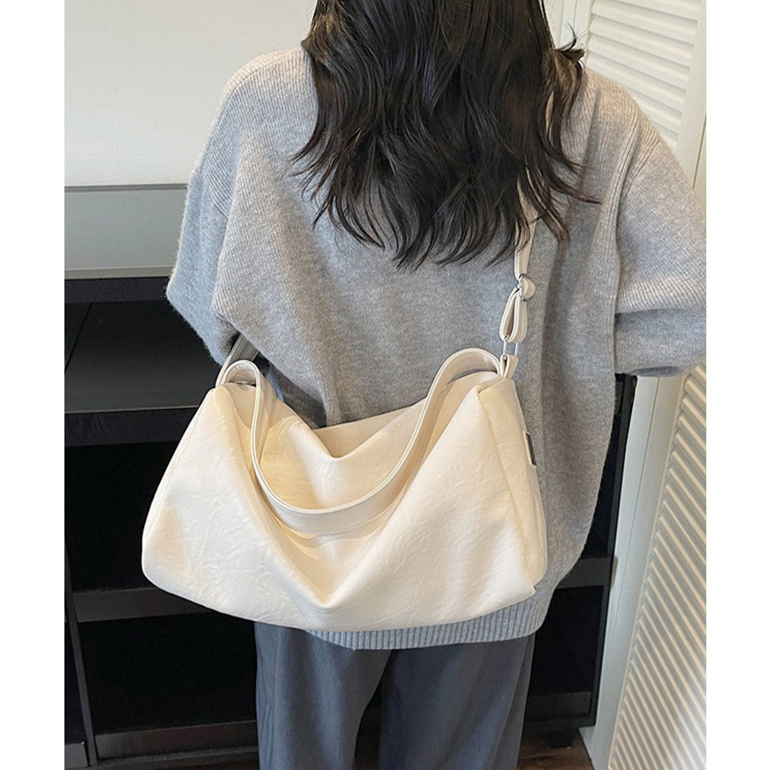 ミニミニストア miniministore 大容量ボストンバッグ2WAYトートバッグ （アイボリー） アイボリー