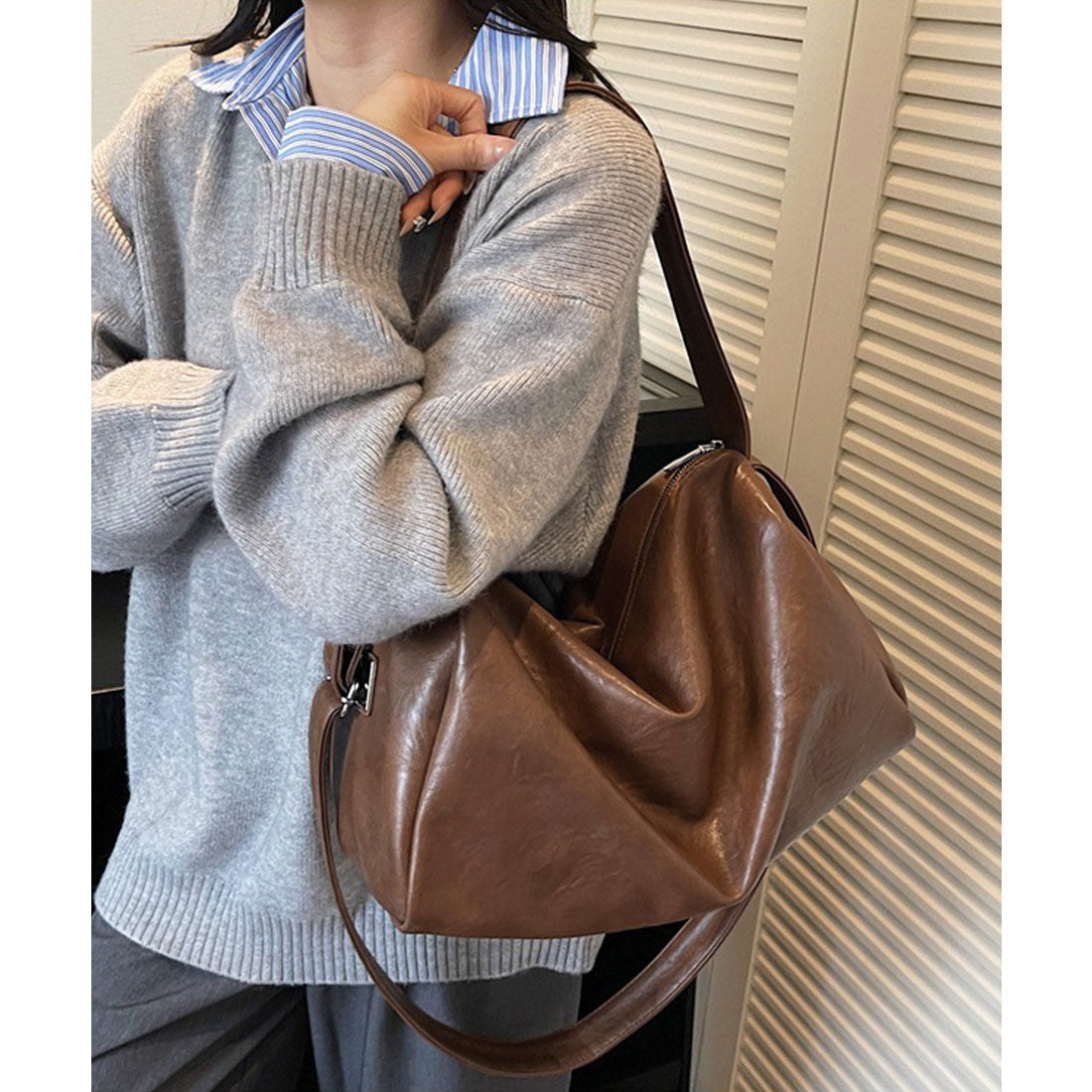 ミニミニストア miniministore 大容量ボストンバッグ2WAYトートバッグ （アイボリー） アイボリー