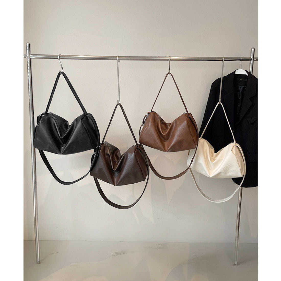 ミニミニストア miniministore 大容量ボストンバッグ2WAYトートバッグ （アイボリー） アイボリー