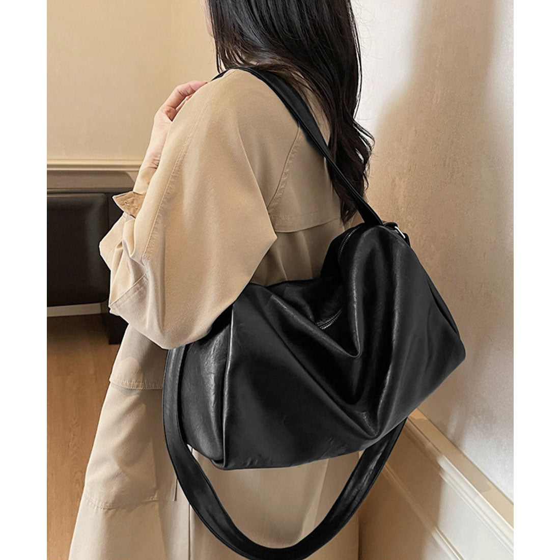 ミニミニストア miniministore 大容量ボストンバッグ2WAYトートバッグ （ブラック） ブラック
