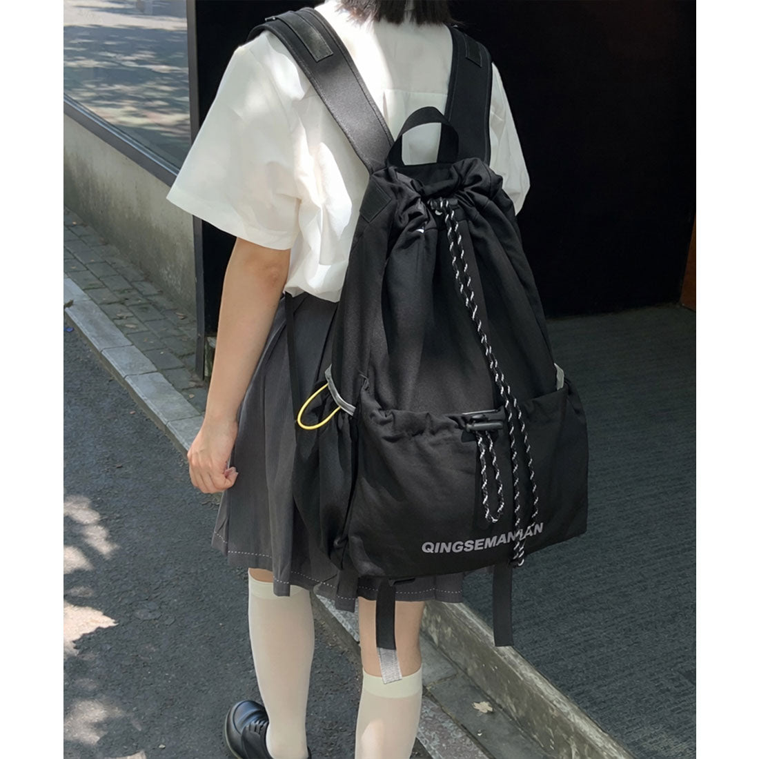 ミニミニストア miniministore パラコード巾着リュック大容量バックパック （ブラック） ブラック