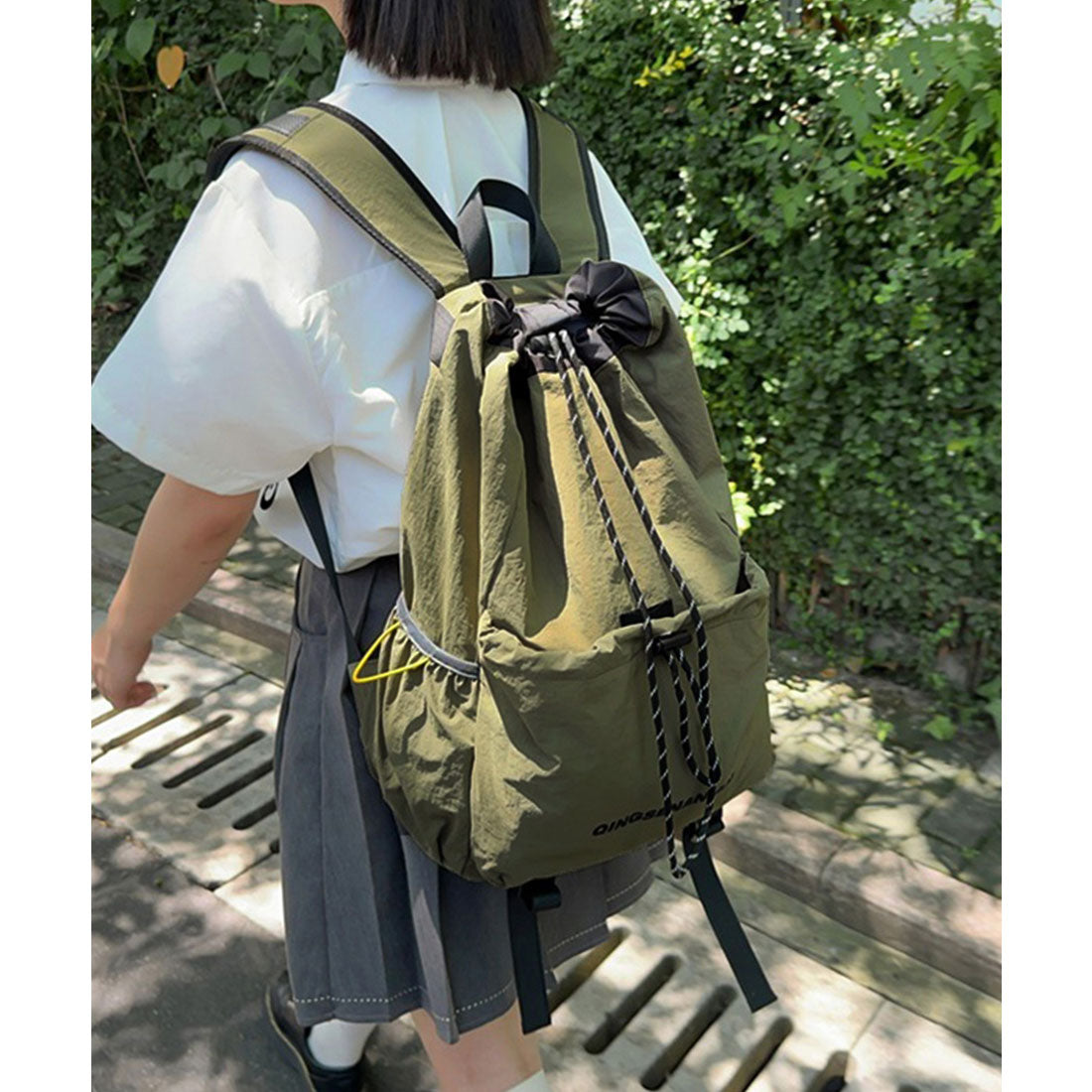 ミニミニストア miniministore パラコード巾着リュック大容量バックパック （ブラック） ブラック