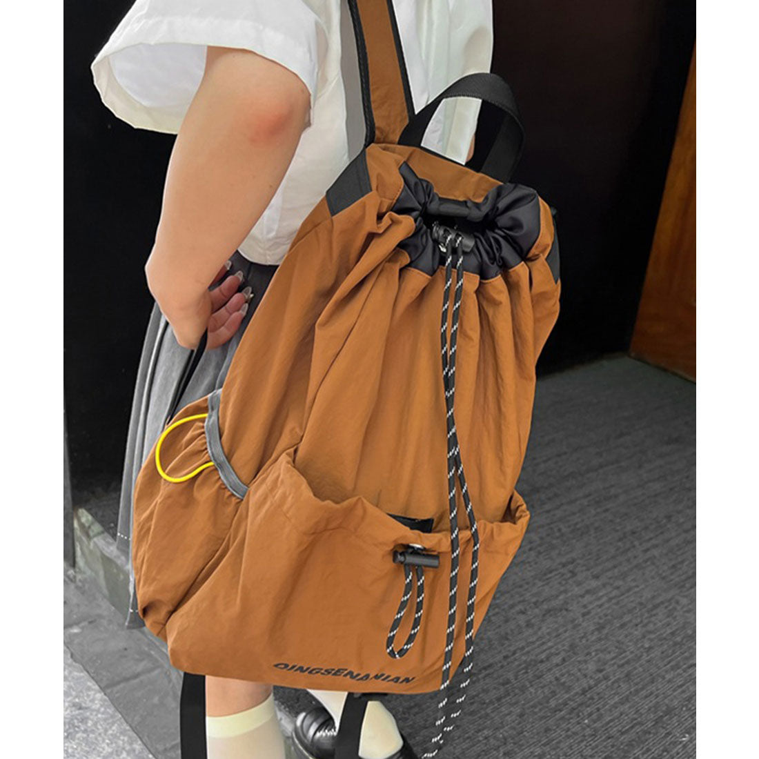 ミニミニストア miniministore パラコード巾着リュック大容量バックパック （ブラック） ブラック