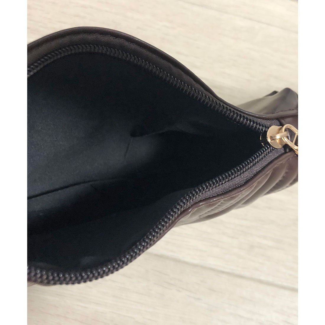 ミニミニストア miniministore ハンドバッグ PUレザー キルティング風 （ブラック） ブラック