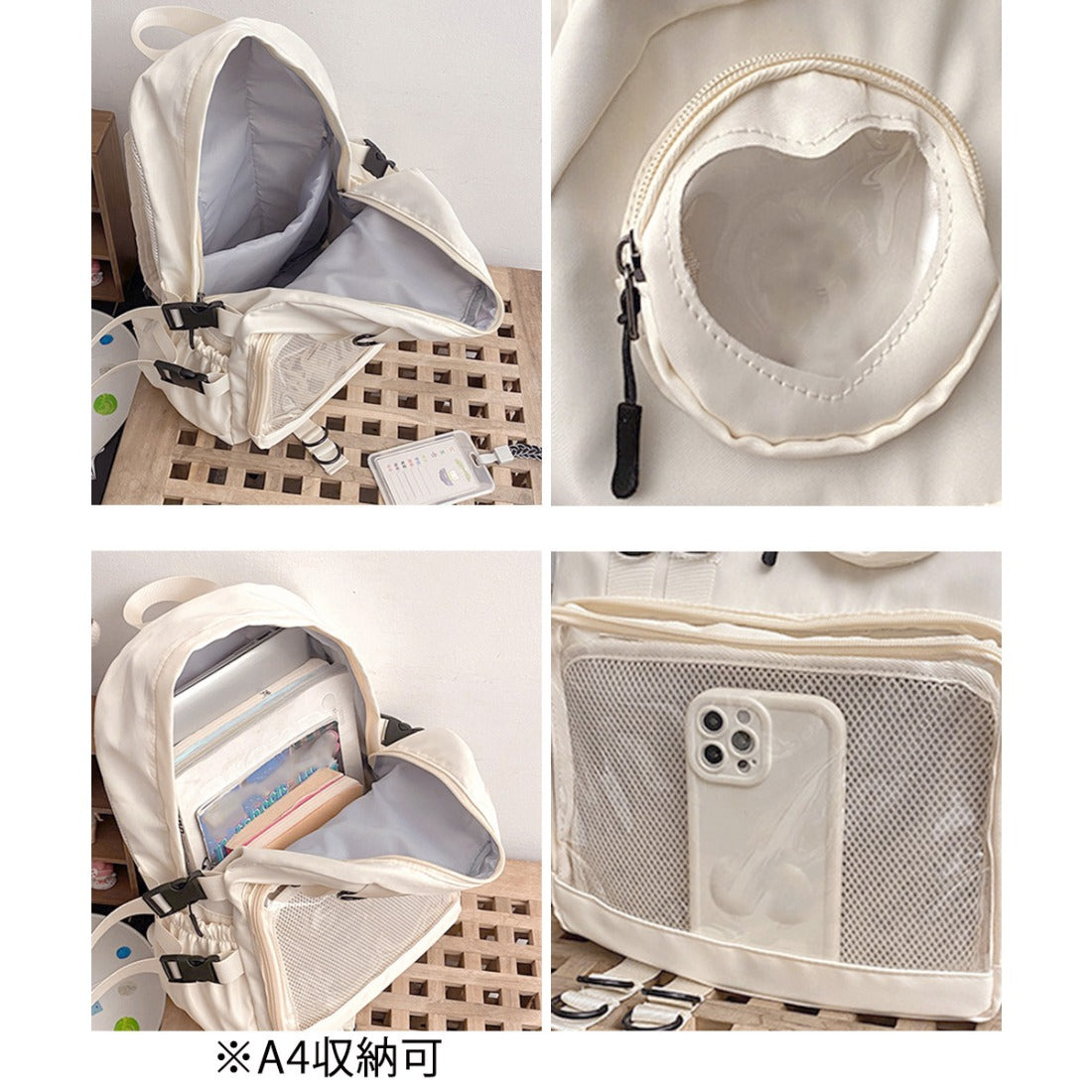 ミニミニストア miniministore 痛バッグ リュック A4 大容量 推し活 （ピンク） ピンク