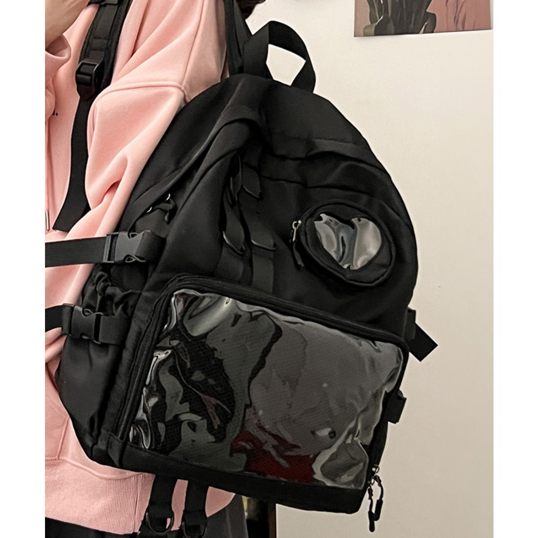 ミニミニストア miniministore 痛バッグ リュック A4 大容量 推し活 （ブラック） ブラック