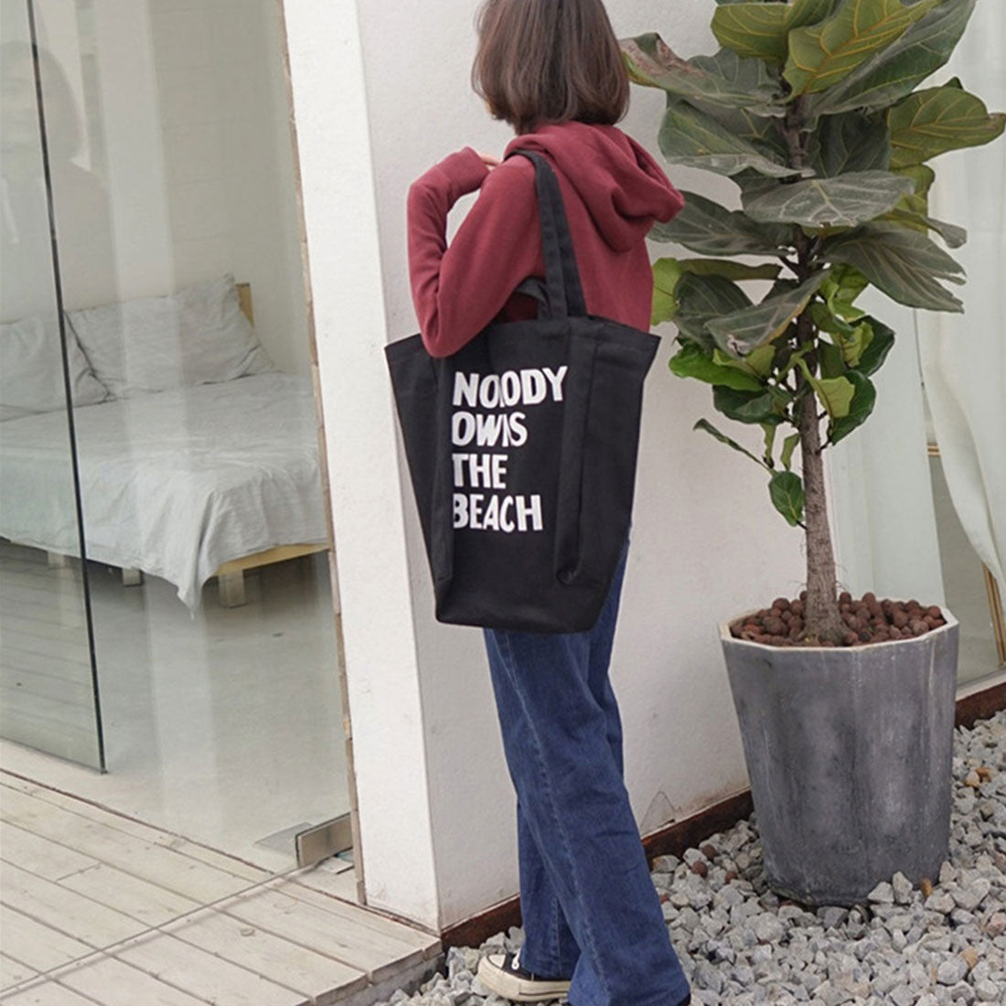 ロゴ キャンバス トートバッグ 2way