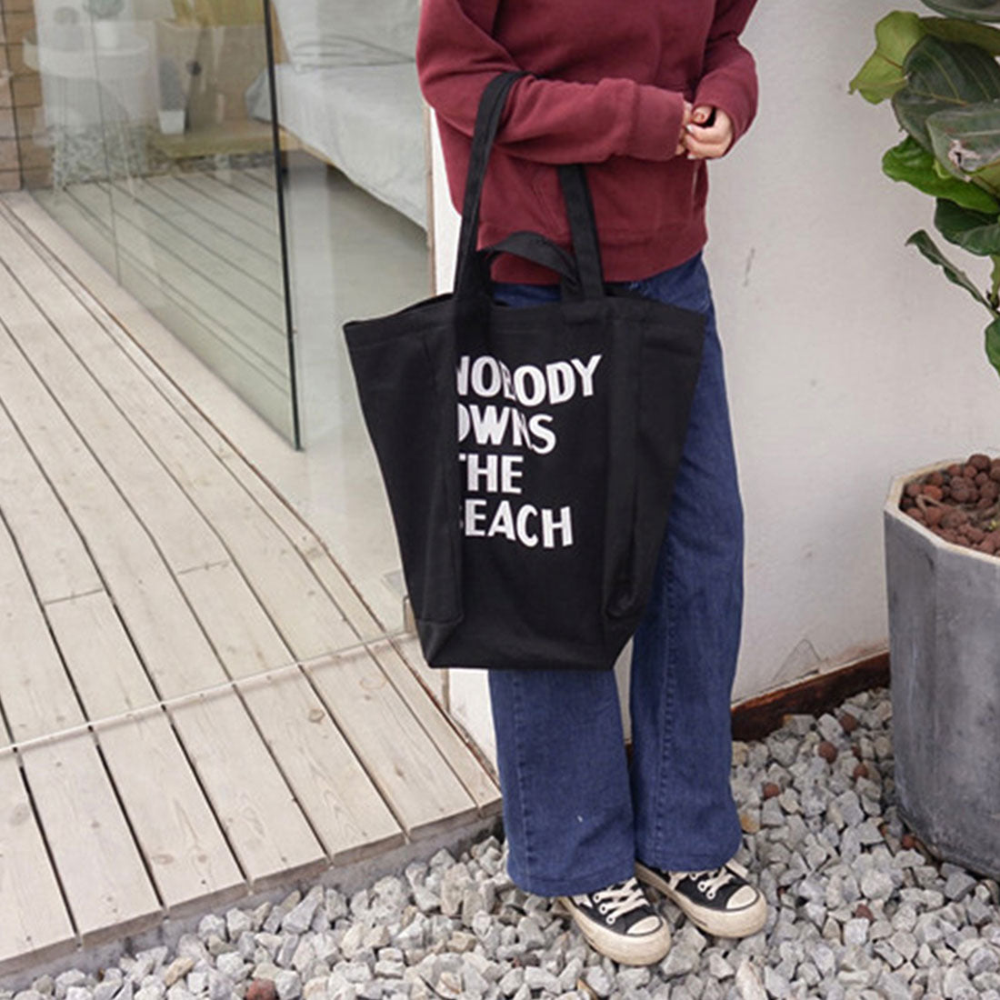 ロゴ キャンバス トートバッグ 2way