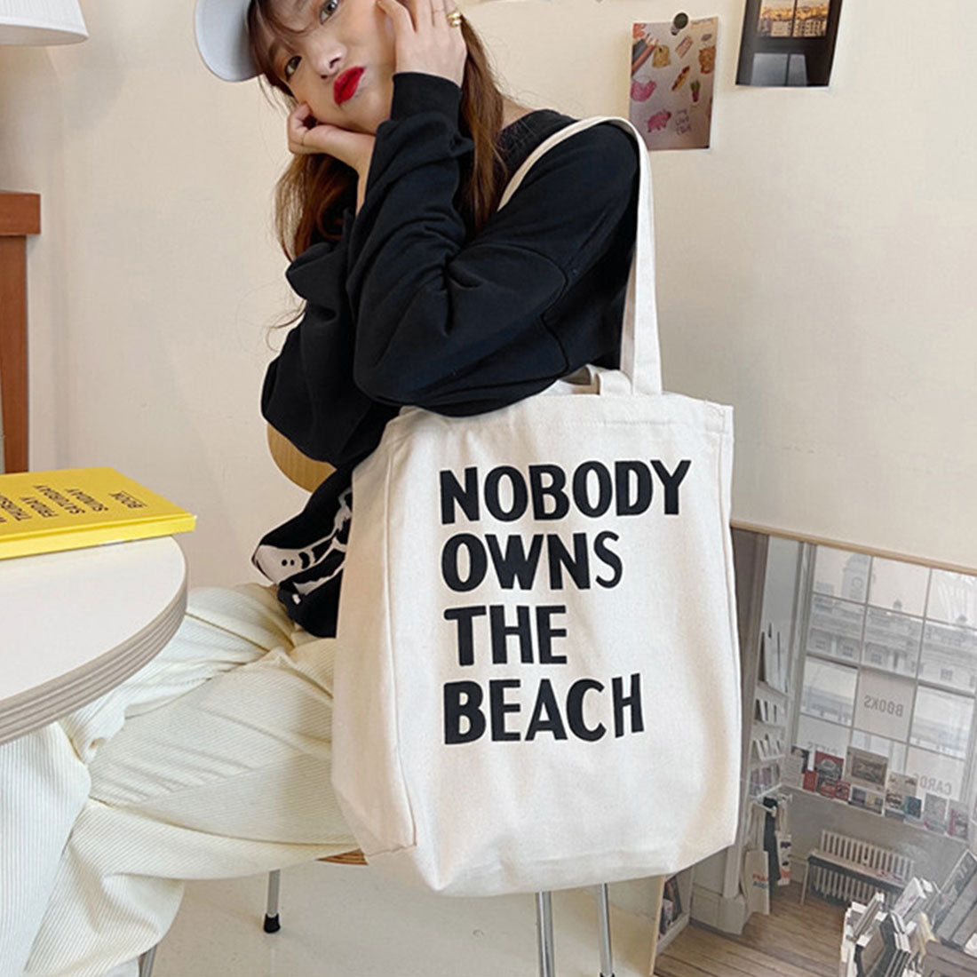 ロゴ キャンバス トートバッグ 2way