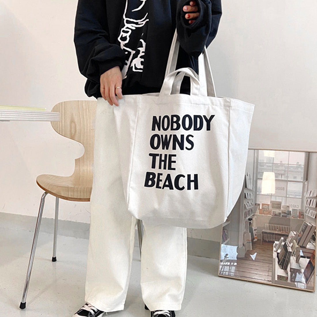 ロゴ キャンバス トートバッグ 2way