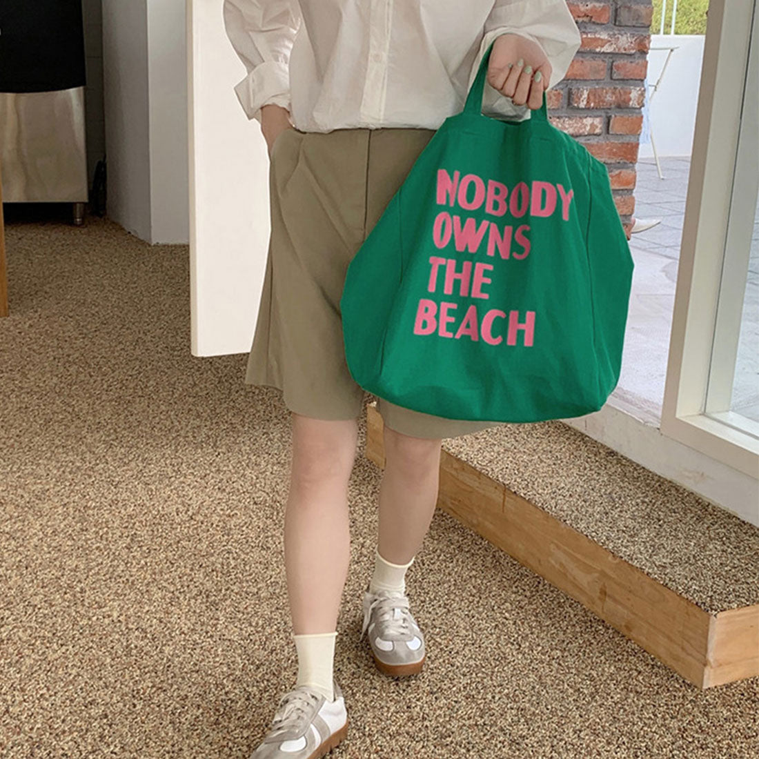 ロゴ キャンバス トートバッグ 2way