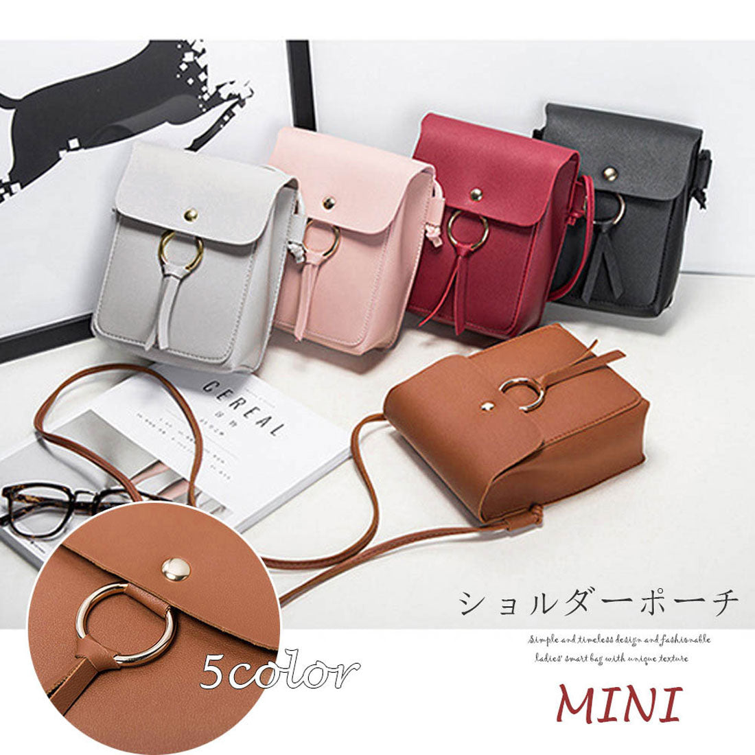 スマホバッグ レディース レザー