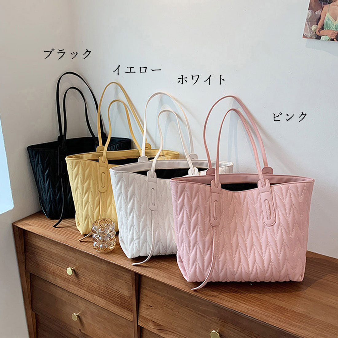 トートバッグ 横型 レディース 大容量