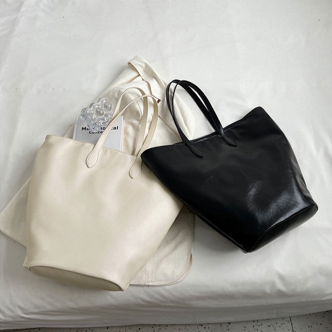 PU皮革手提袋大容量復古