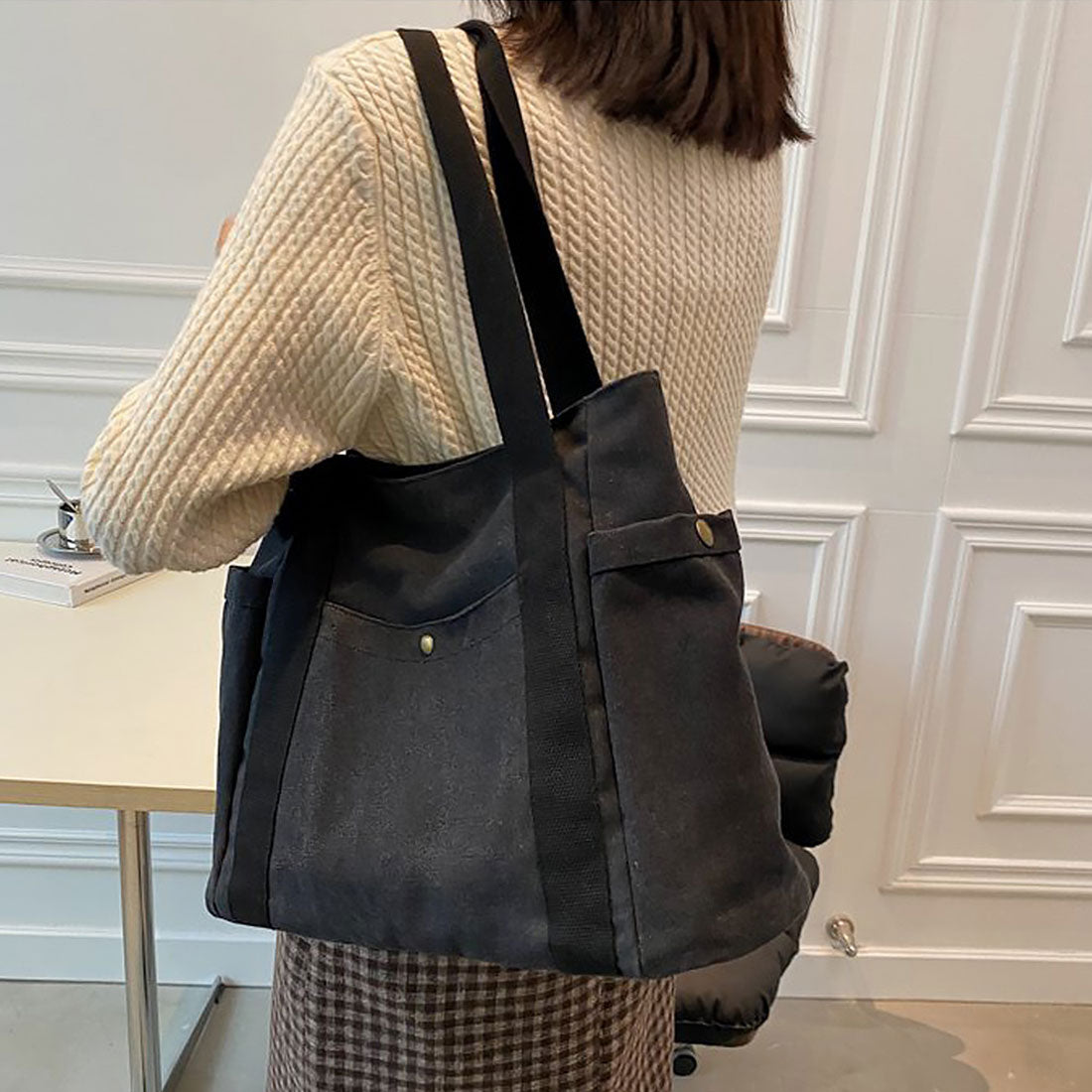 キャンバス トートバッグ レディース