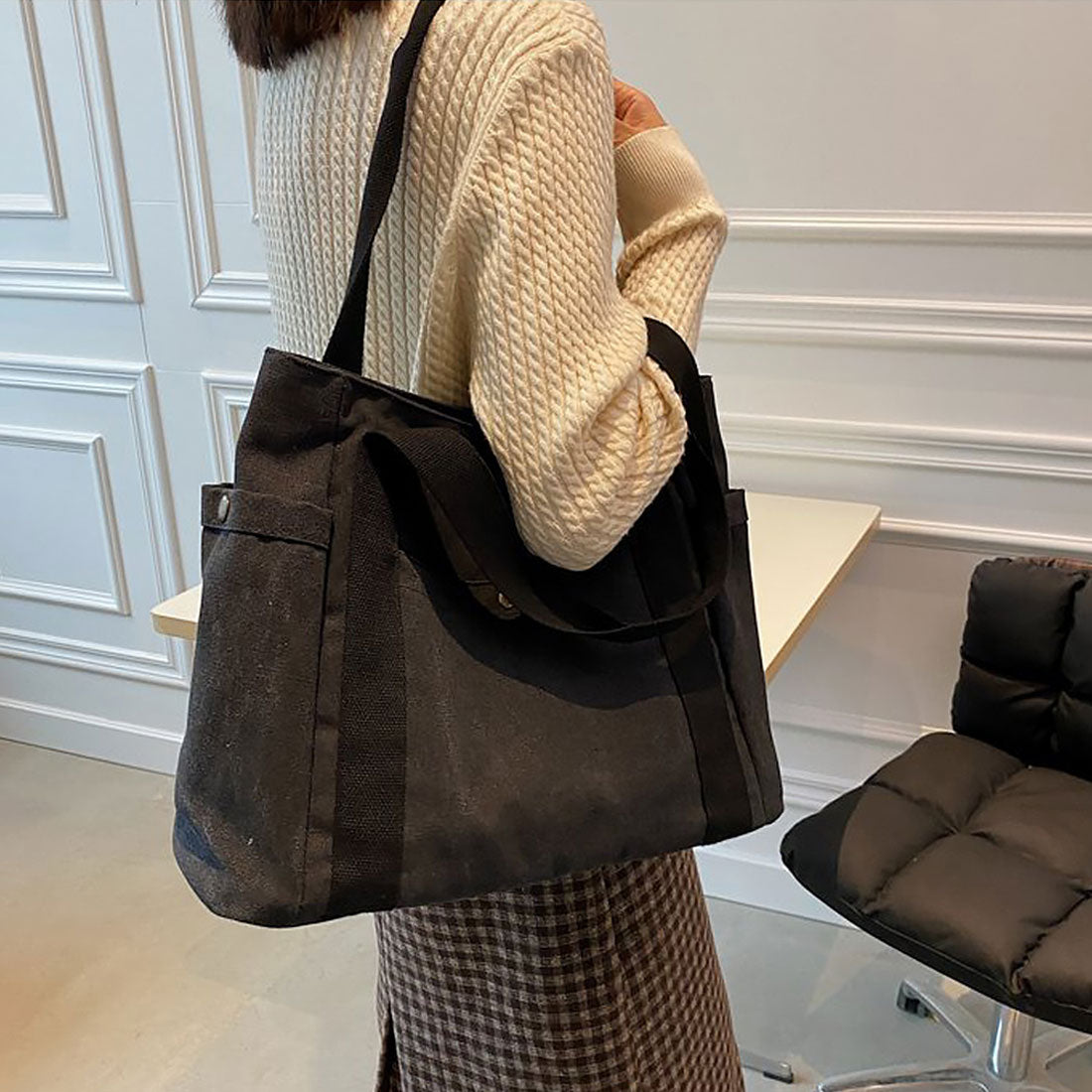 キャンバス トートバッグ レディース