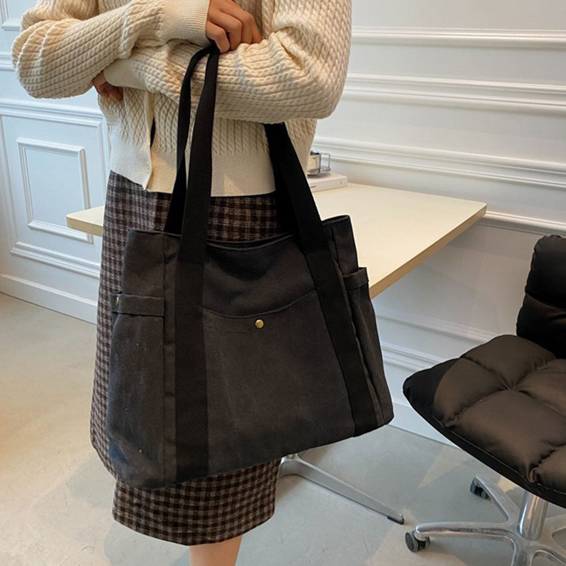 キャンバス トートバッグ レディース