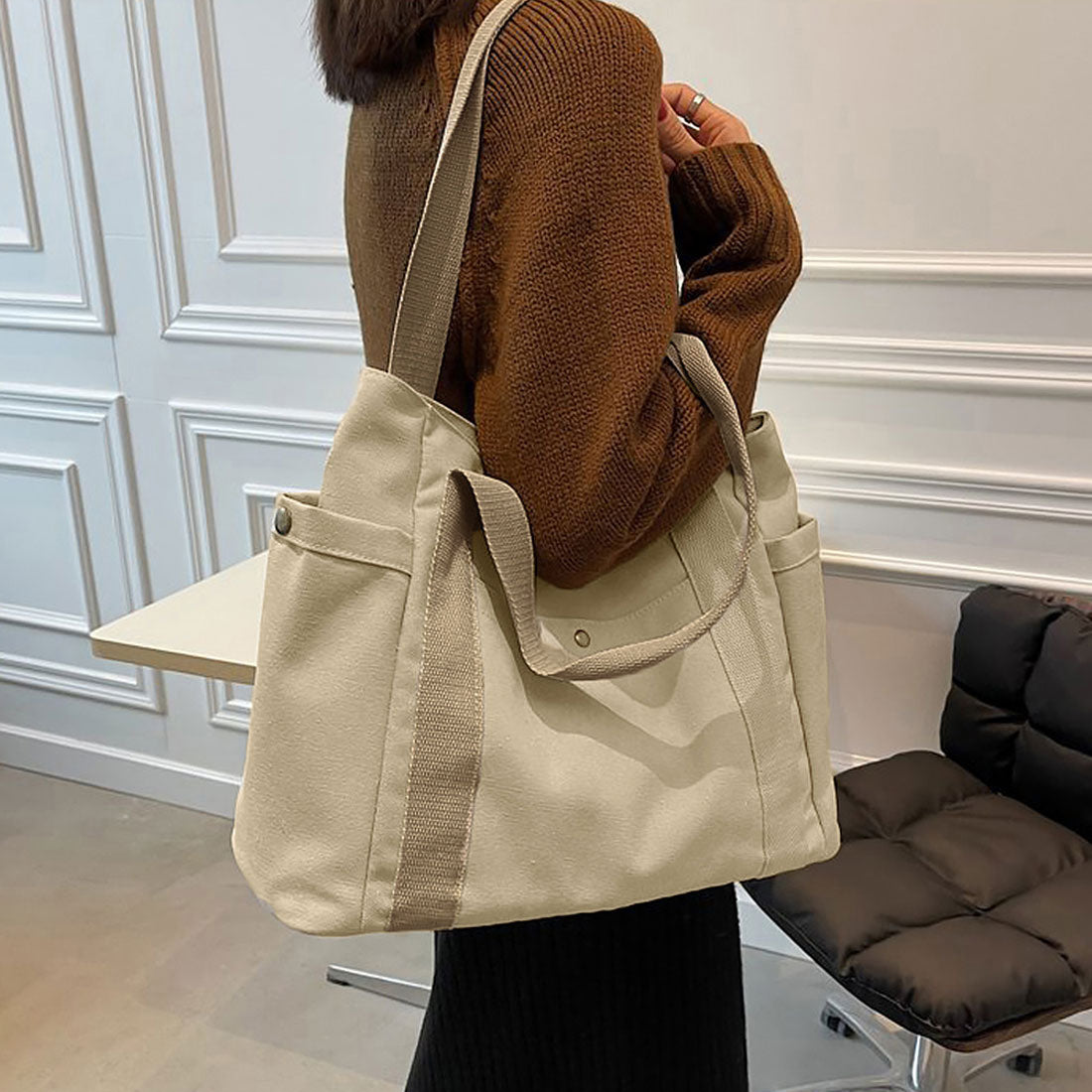 キャンバス トートバッグ レディース