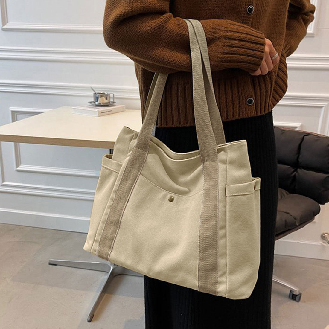 キャンバス トートバッグ レディース