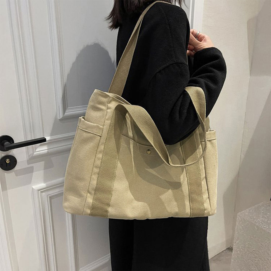 キャンバス トートバッグ レディース