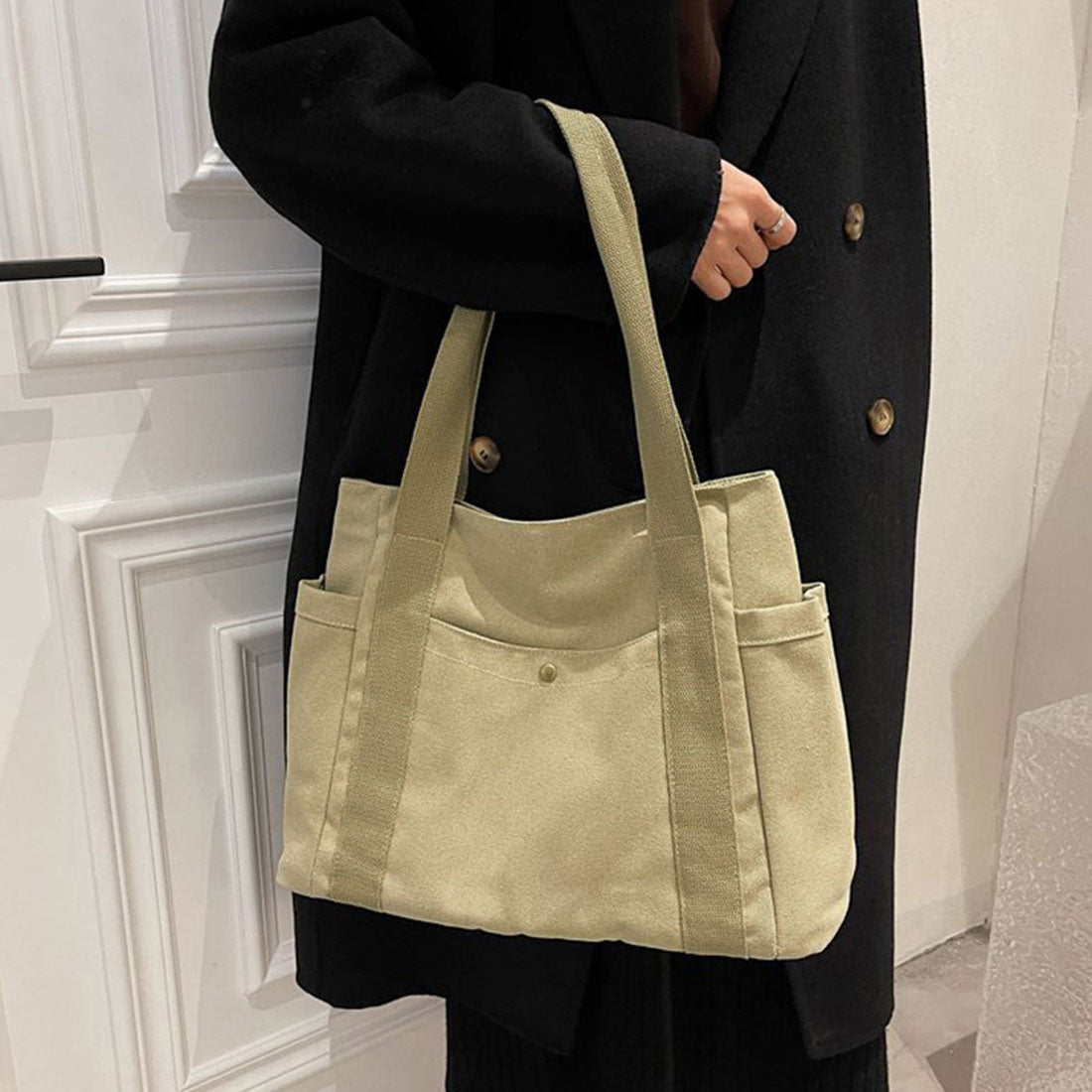 キャンバス トートバッグ レディース