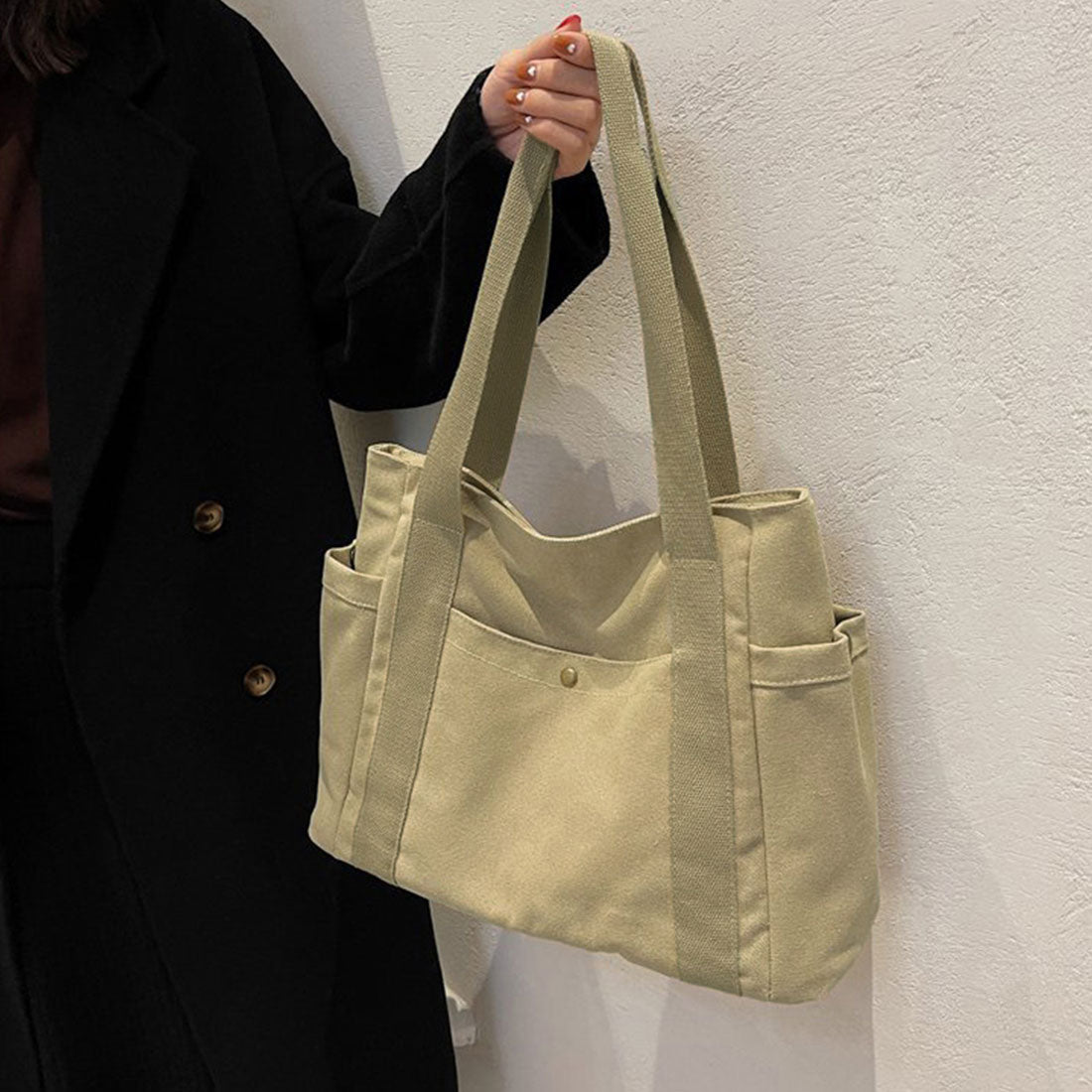 キャンバス トートバッグ レディース