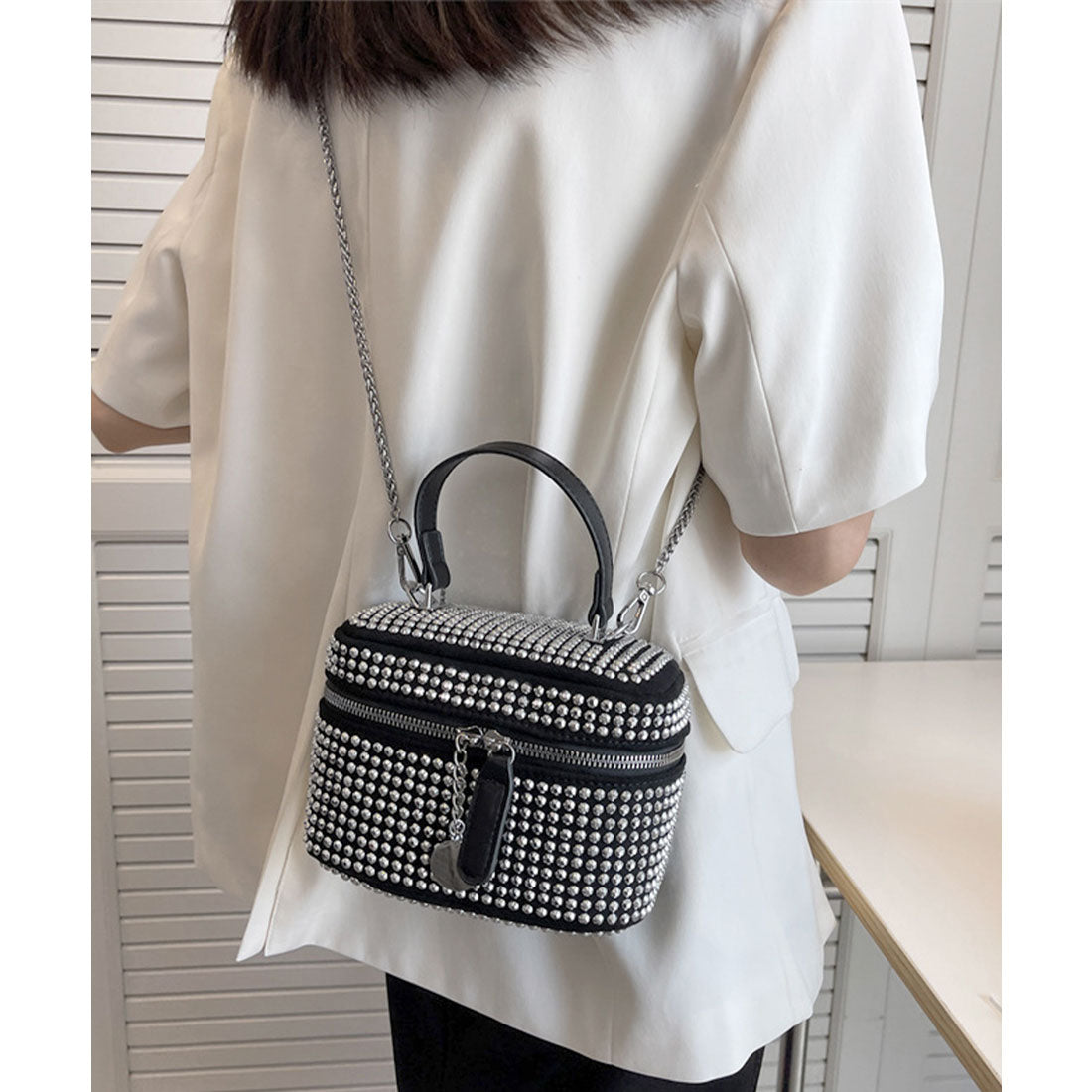 ミニミニストア miniministore バニティバッグ ミニショルダーバッグ韓国 （ブラック） ブラック