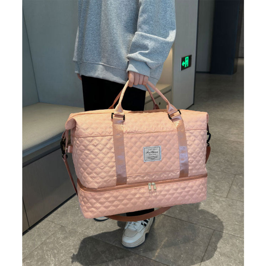 ボストンバッグ ショルダーバッグ セット パープル