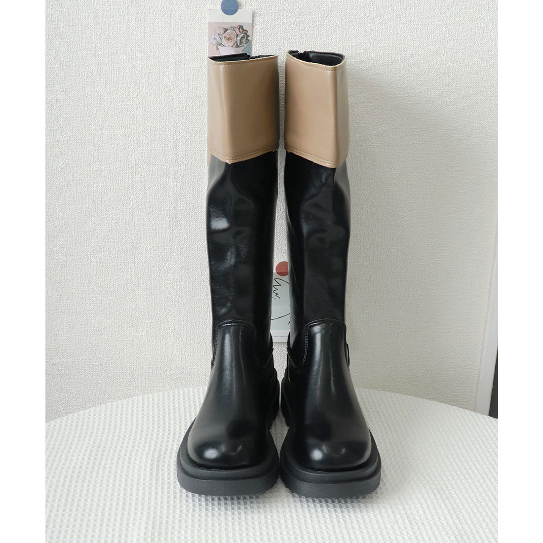 ミニミニストア miniministore 厚底ロングブーツ ジョッキー 韓国風